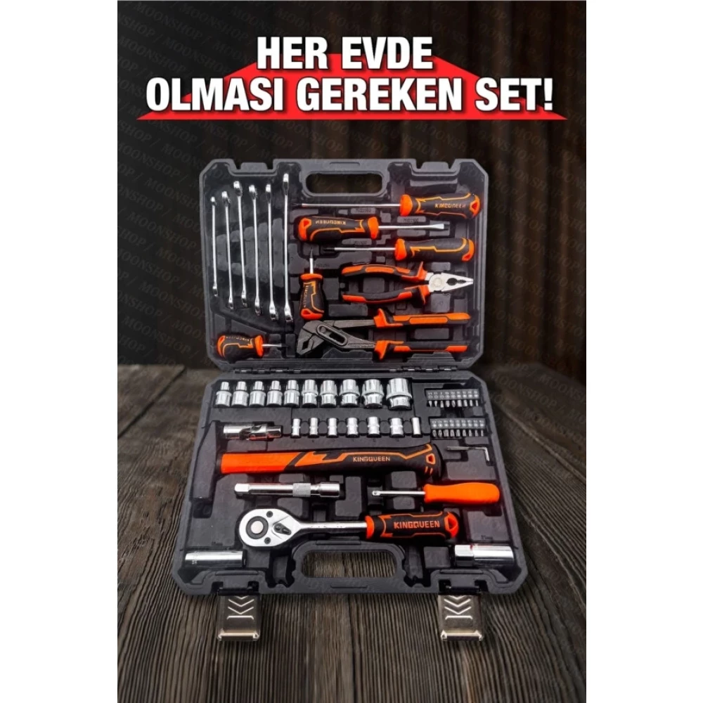 Moonshop 58 Parca Lokma Anahtar Takimi 1- 4 Ve 1- 2 El Aletleri Seti Lokma Takımı Fiyatı