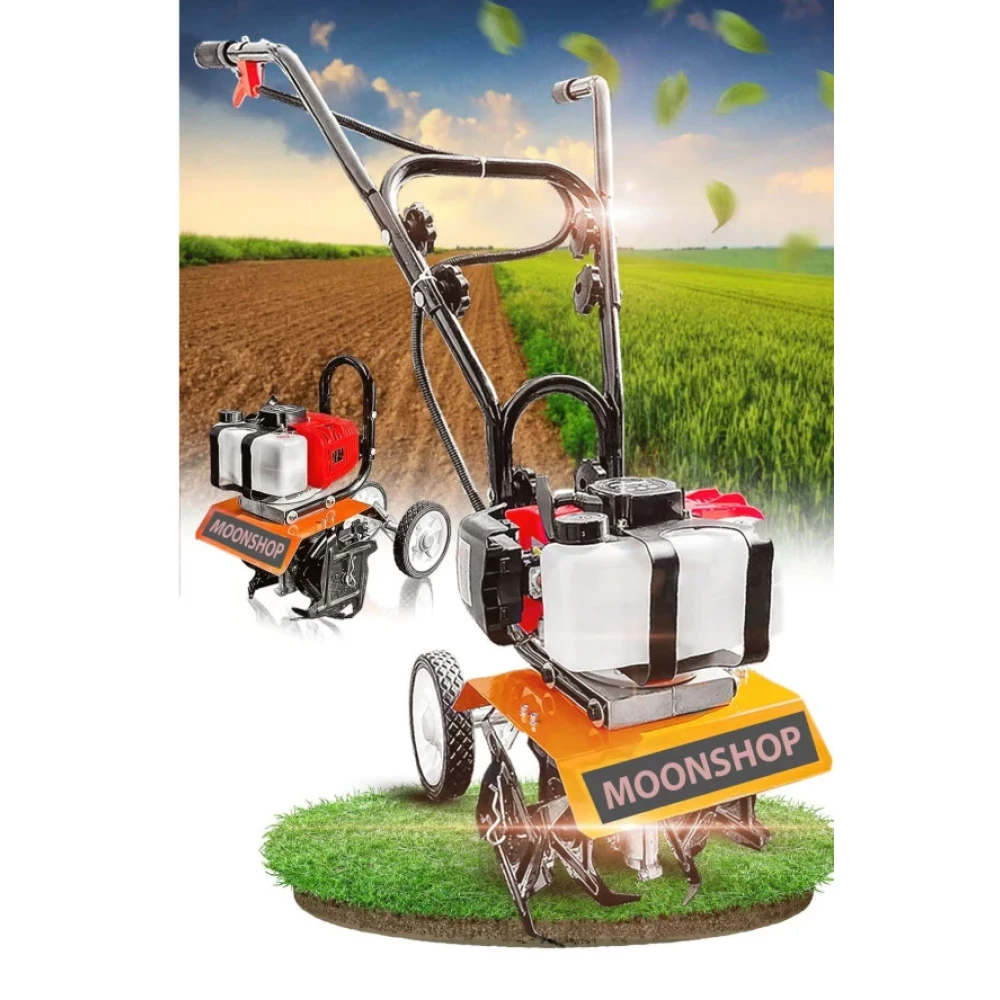Moonshop Japan Turbo 9 Hp Celik Disli Bakir Sargili Benzinli Capa Makinesi Capalama Çapalama Makinesi Fiyatı
