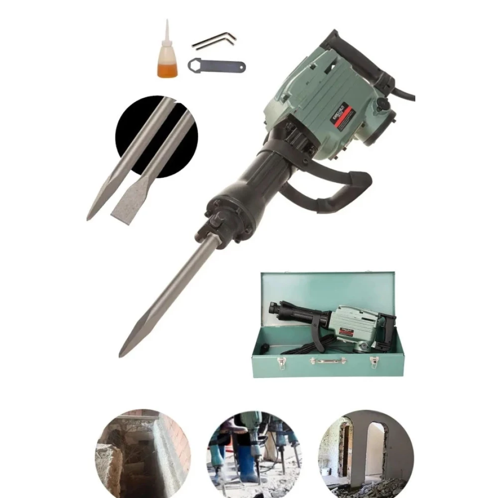 Moonshop Pro Alman 1980 Watt Metal Sargi 65Mm Profesyonel 95 Joule Kirici Hilti Matkap 2 Adet Uc Hediyeli Kırıcı Deliciler & Kırıcılar Fiyatı