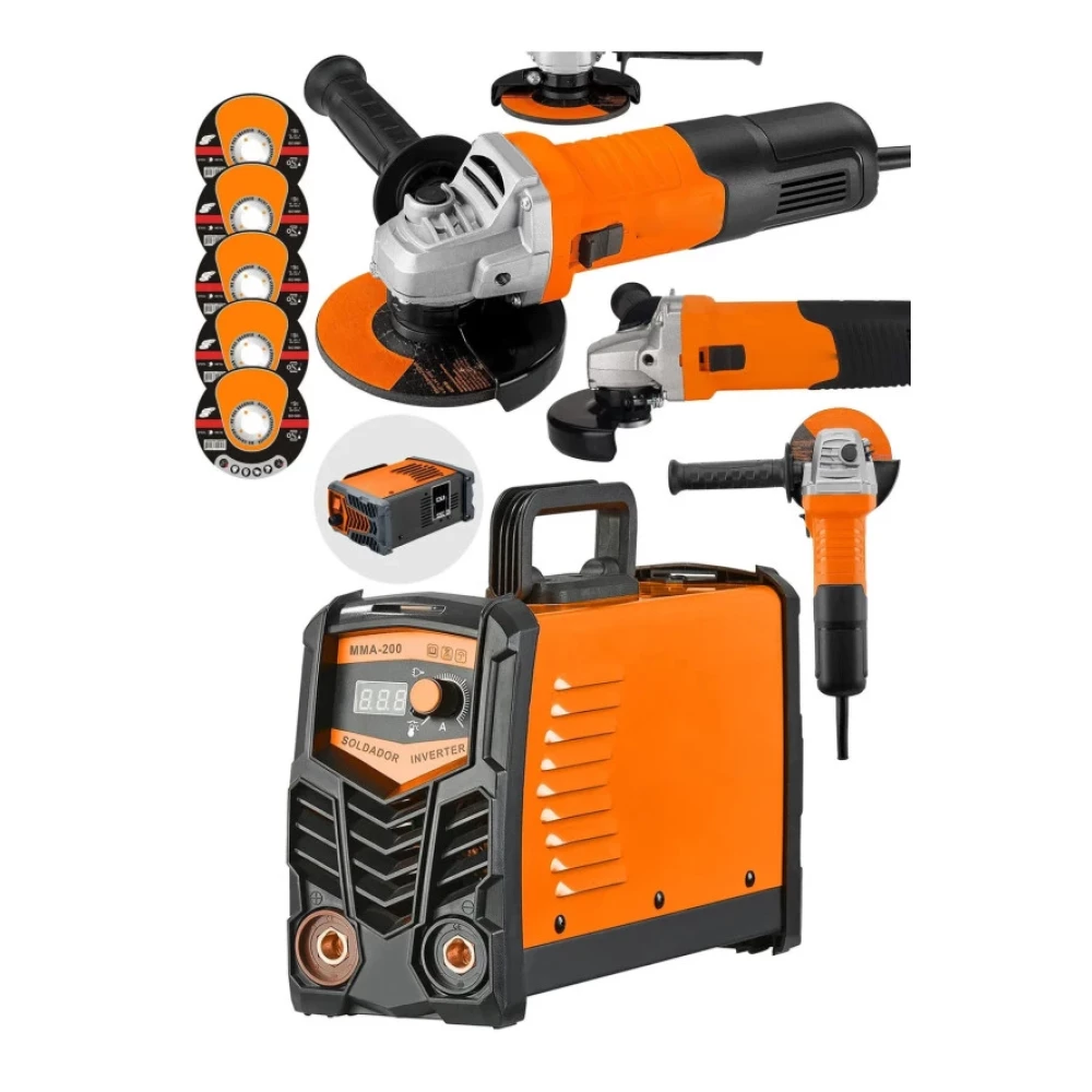 Moonshop Pro Alman 200 Amper Profesyonel Dijital Gostergeli Invertor Kaynak Makinesi + Avuc Taslama Hediyeli Kaynak Makineleri Fiyatı