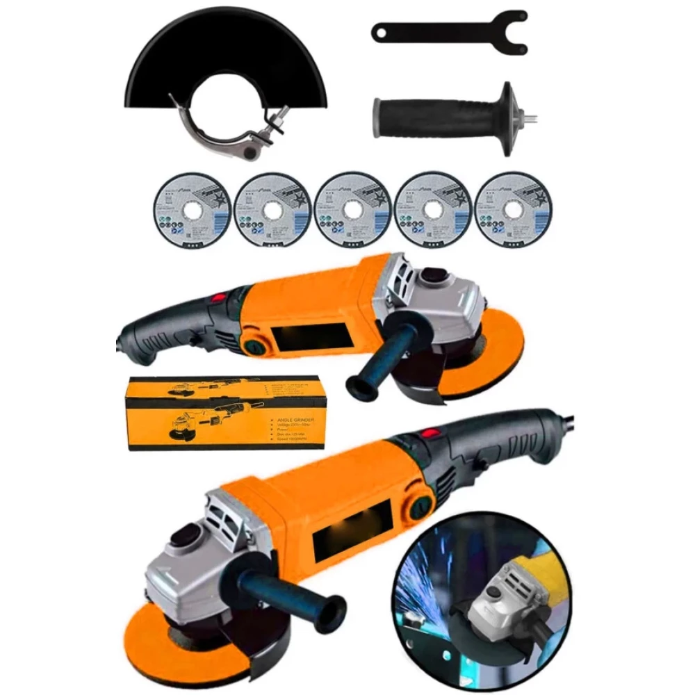 Moonshop Pro Seri 3000 W Devir Ayarli Spiral Taslama Metal Kesim 5 Psc Tas Hediye Seri Hizli Kesim Taşlama Makinesi Fiyatı