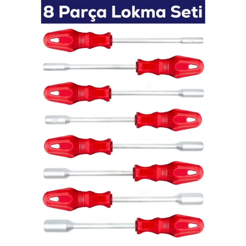 Moonshop Pro Seri 6-8-9-10-11-12-13-14 8 Parca Lokma Takimi Lokma Tornavida Ev Ve Sanayi Kullnima Uygundur. Lokma Takımı Fiyatı