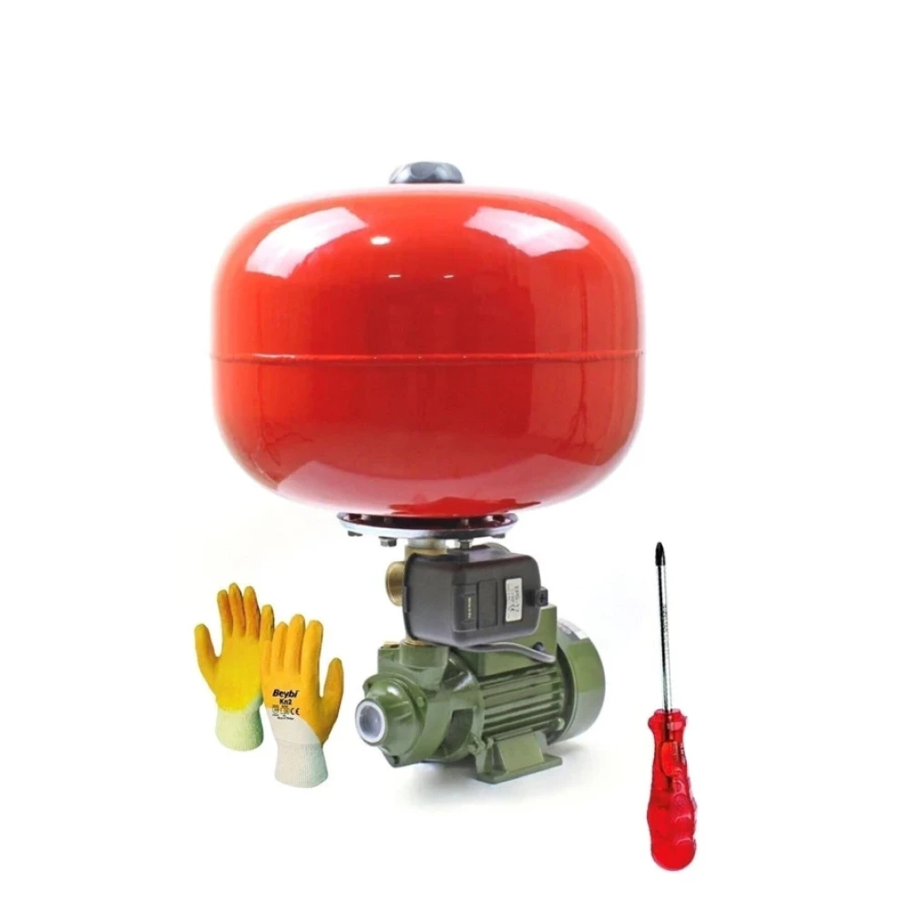 Moonshop Qb60 0.50 Hp 24 Lt Tank Santrifuj Otomatik Hidrofor Pompa Paket Hidrofor 2 Kat 2 Daire Su Motoru Fiyatı