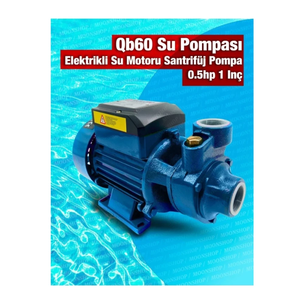 Moonshop Qb60 Elektrikli Su Motoru 0.5Hp 1 Inc Bahce Pompasi Su Pompasi 2 Yil Garaantili Urun Su Motoru Fiyatı
