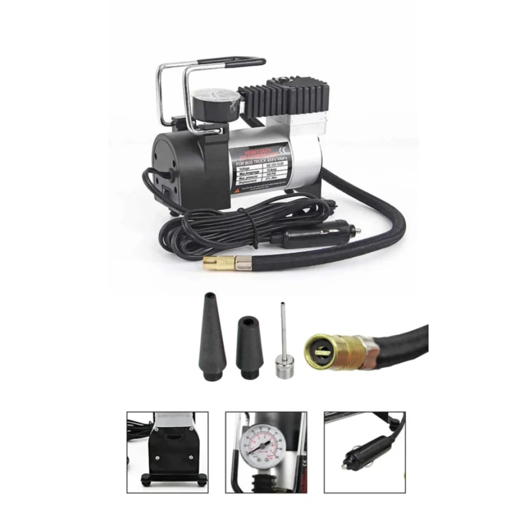 Moonshop Yuksek Kalite Tasinabilir 150Psi 12V Top Bisiklet Minicar Lastik Sisirme Pompasi Hava Kompresoru Kit Hava Kompresörü Fiyatı