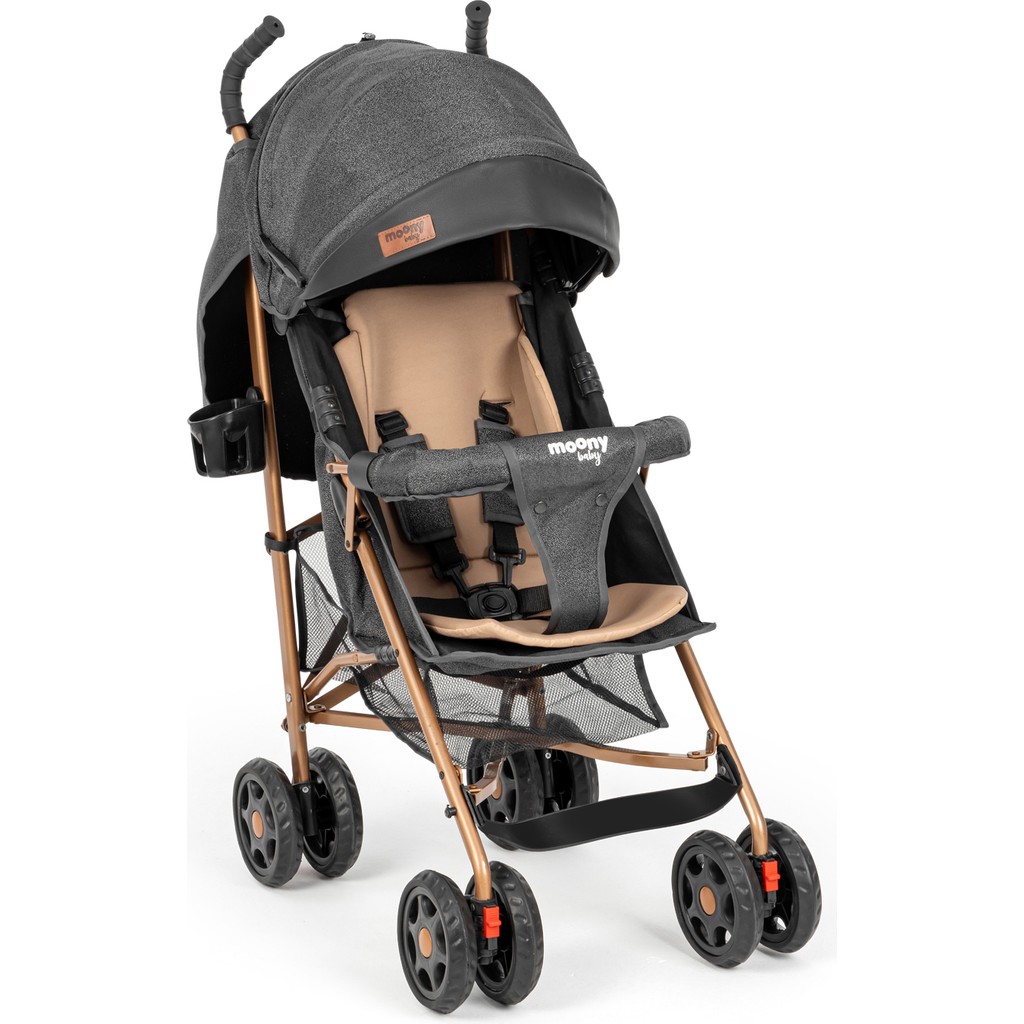 Moonybaby Suit Tam Yatar Hafif Baston Bebek Arabası - Baston Puset - Antrasit Bebek Arabası ve Pusetler Fiyatı