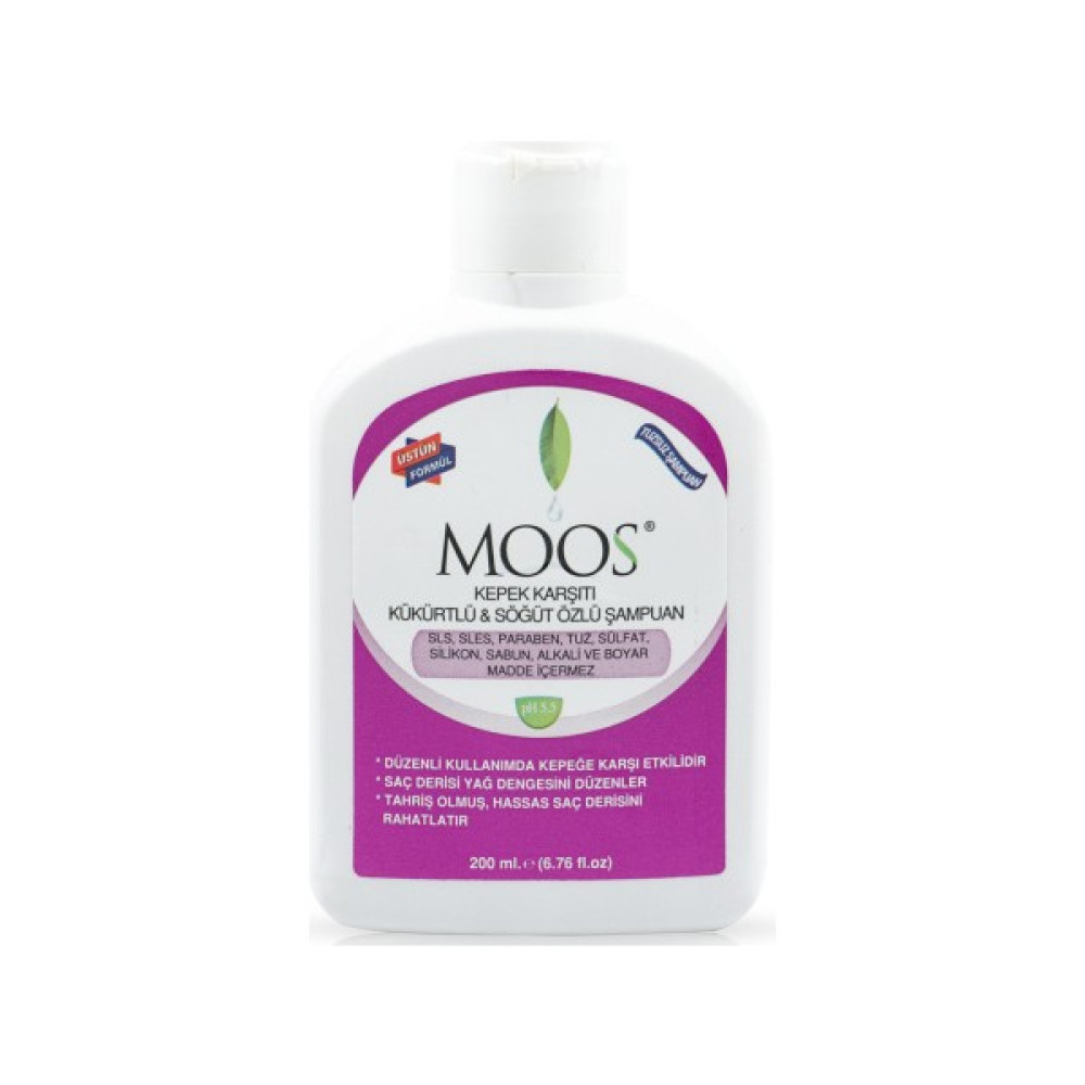 Moos Kepek Karşıtı Kükürtlü & Söğüt Özlü Tuzsuz Şampuan 200 ML. Oto Boyaları Fiyatı