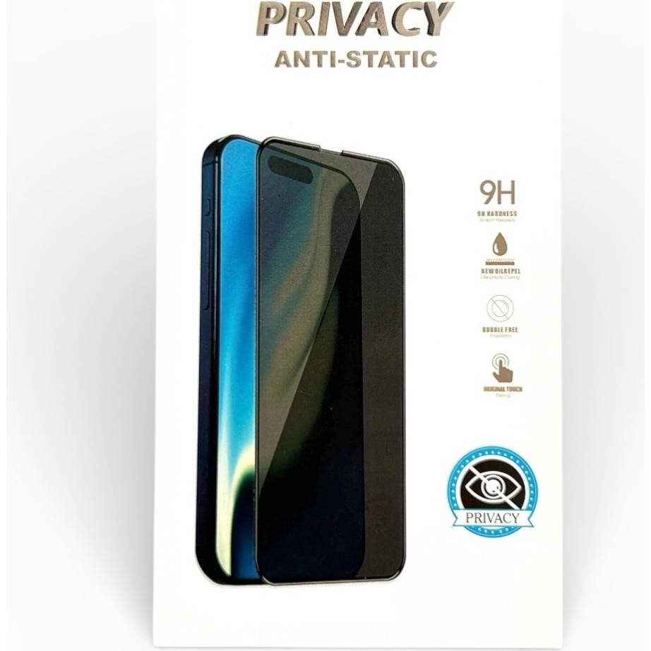 Mopal iPhone 16 Pro Max Eco Privacy Tam Kaplayan Temperli Hayalet Cam Ekran Koruyucu - 01-Siyah Cep Telefonu Ekran Koruyucusu Fiyatı