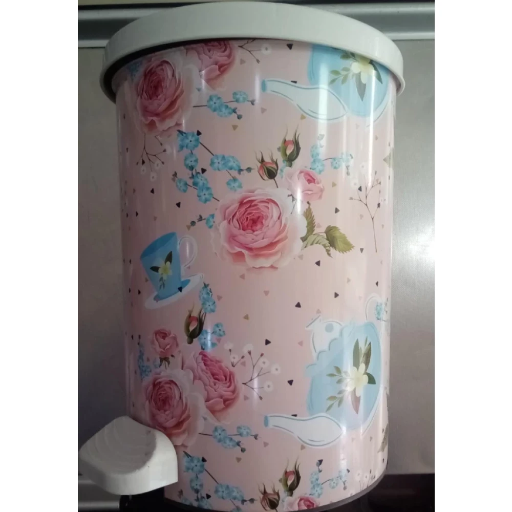 Moplax Faykon Pedallı Cop Kovası Desenlı 3 No 443 Çöp Kovaları Fiyatı