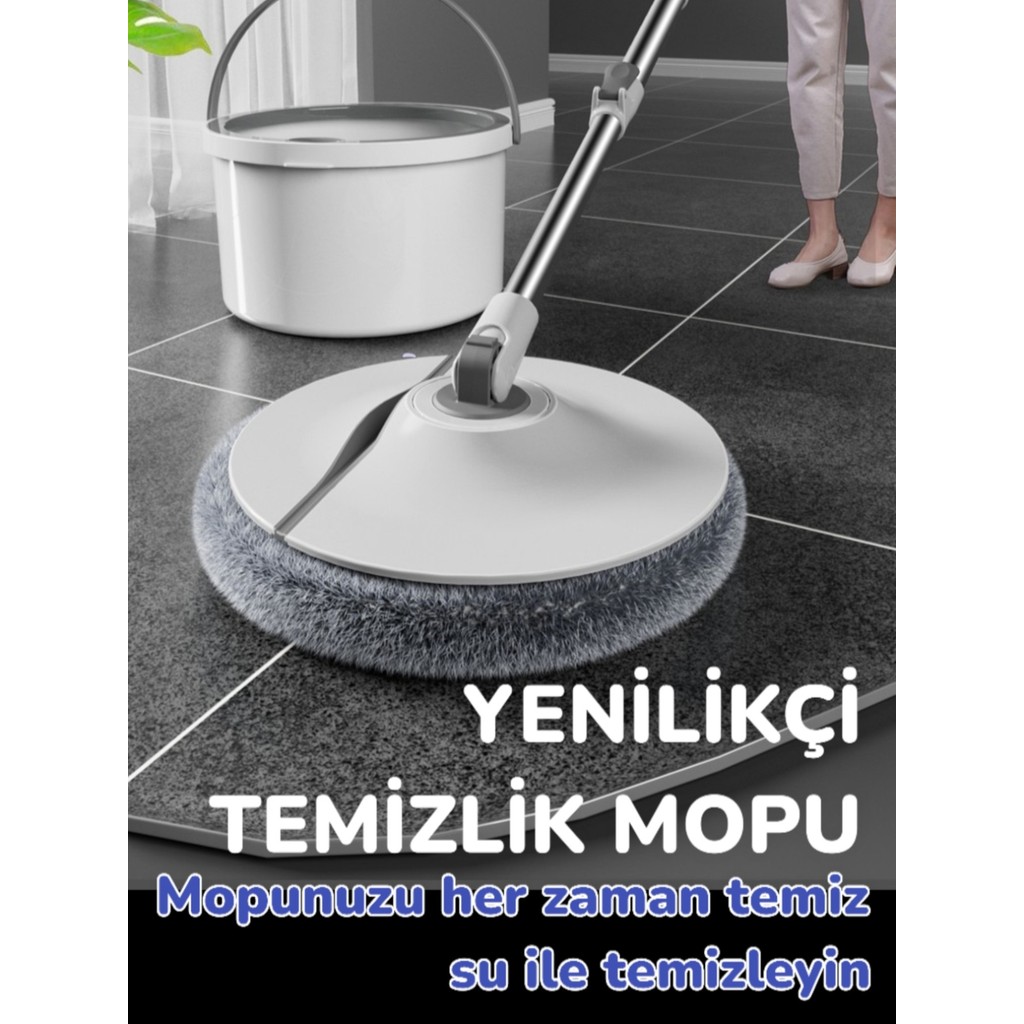 Moppak Temiz Kirli Suyu Ayırma Özellikli Mop Seti + 1 Adet Bez Diğer Fiyatı