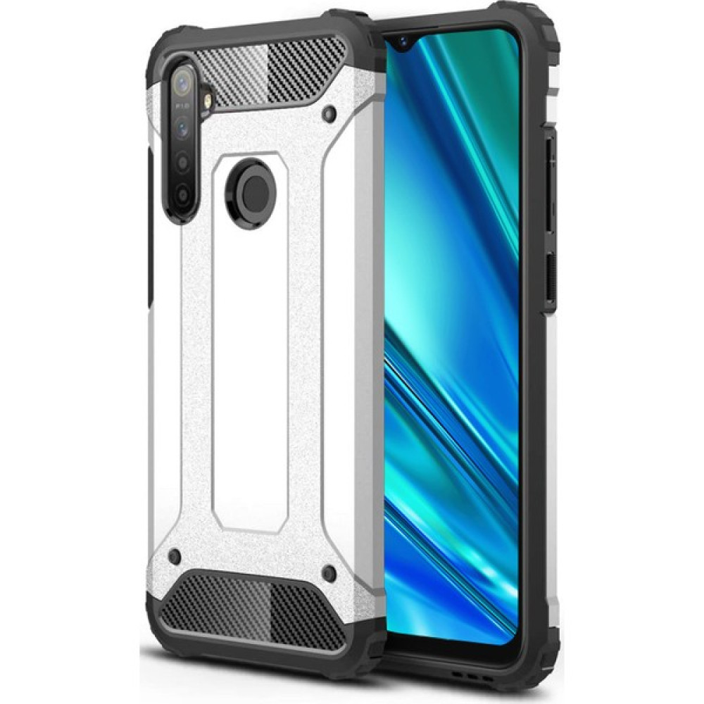 Mor Aksesuar Realme 6i Kılıf Zırhlı Tam Korumalı Silikon Tank Kapak Gri Cep Telefonu Kılıfı Fiyatı