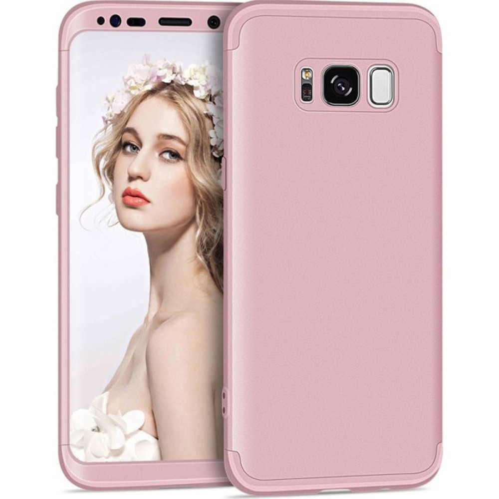 Mor Aksesuar Samsung Galaxy S8 Kılıf 360 Tam Koruma Kapak 3 Parça Slim Fit Rose Gold Cep Telefonu Kılıfı Fiyatı