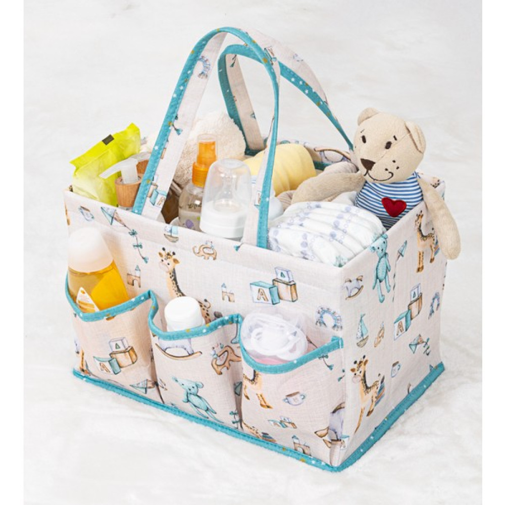 Mor Bebe Baby Kullanımı Kolay Desenli Taşınabilir Bakım Çantası 30X20X21 - Açık Mavi Bebek Bakım Çantası Fiyatı