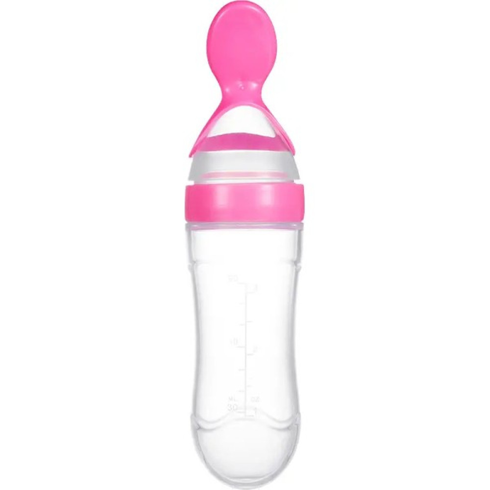 Mor Bebe Bebek Silikon Sıkma Kaşık 90 ml - Pembe - Açık Pembe Biberon Fiyatı