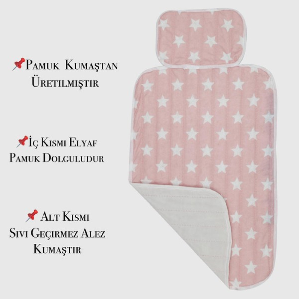 Mor Bebe Pratik Alt Değiştirme Matı Minderi Alt Değiştirme Pedi Bakım Örtüsü (Pembe) - Pembe Bebek Alt Açma Minderi Fiyatı