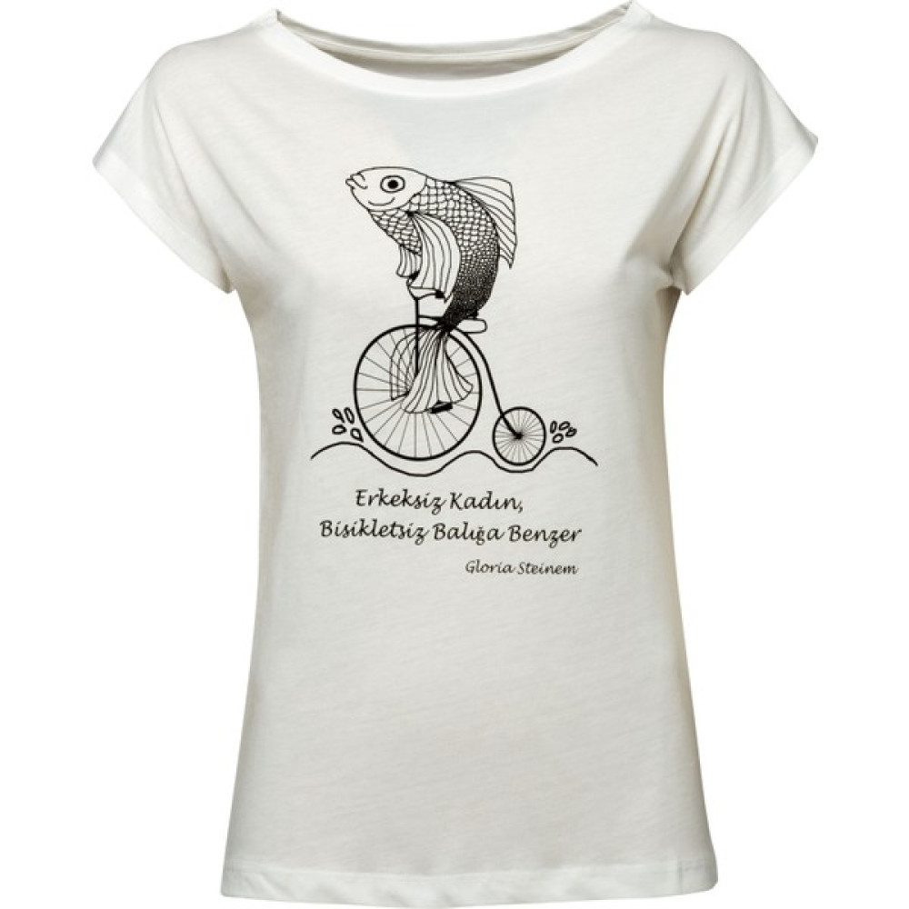 Mor Çatı T-Shirt Balık Bayan T-shirt Fiyatı
