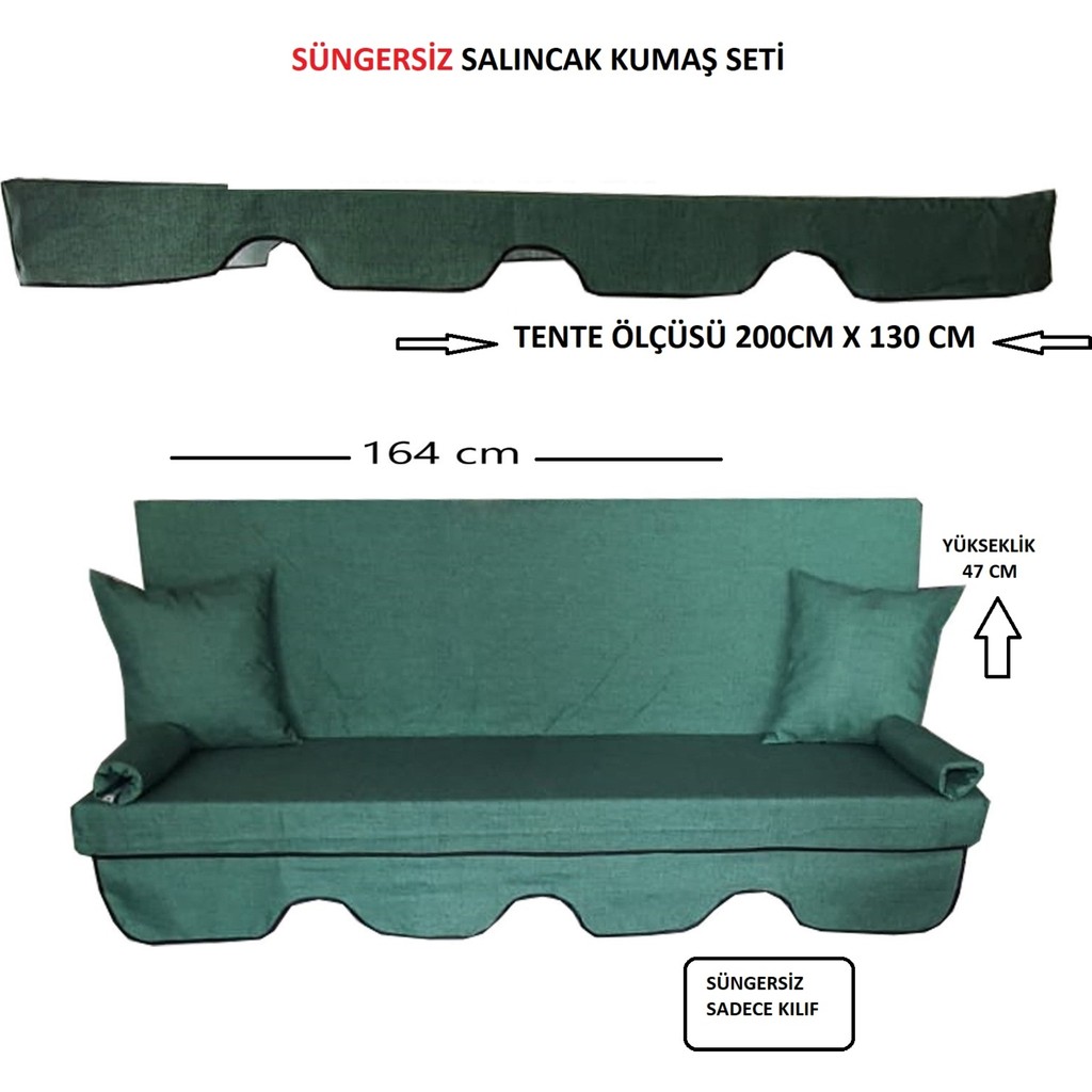 Mor Minder Süngersiz Tenteli Salıncak Kumaş Seti 3 Kişilik Süngersiz 164X47 cm Yeşil - 164 x 47 cm SSD / Solid State Drive Fiyatı