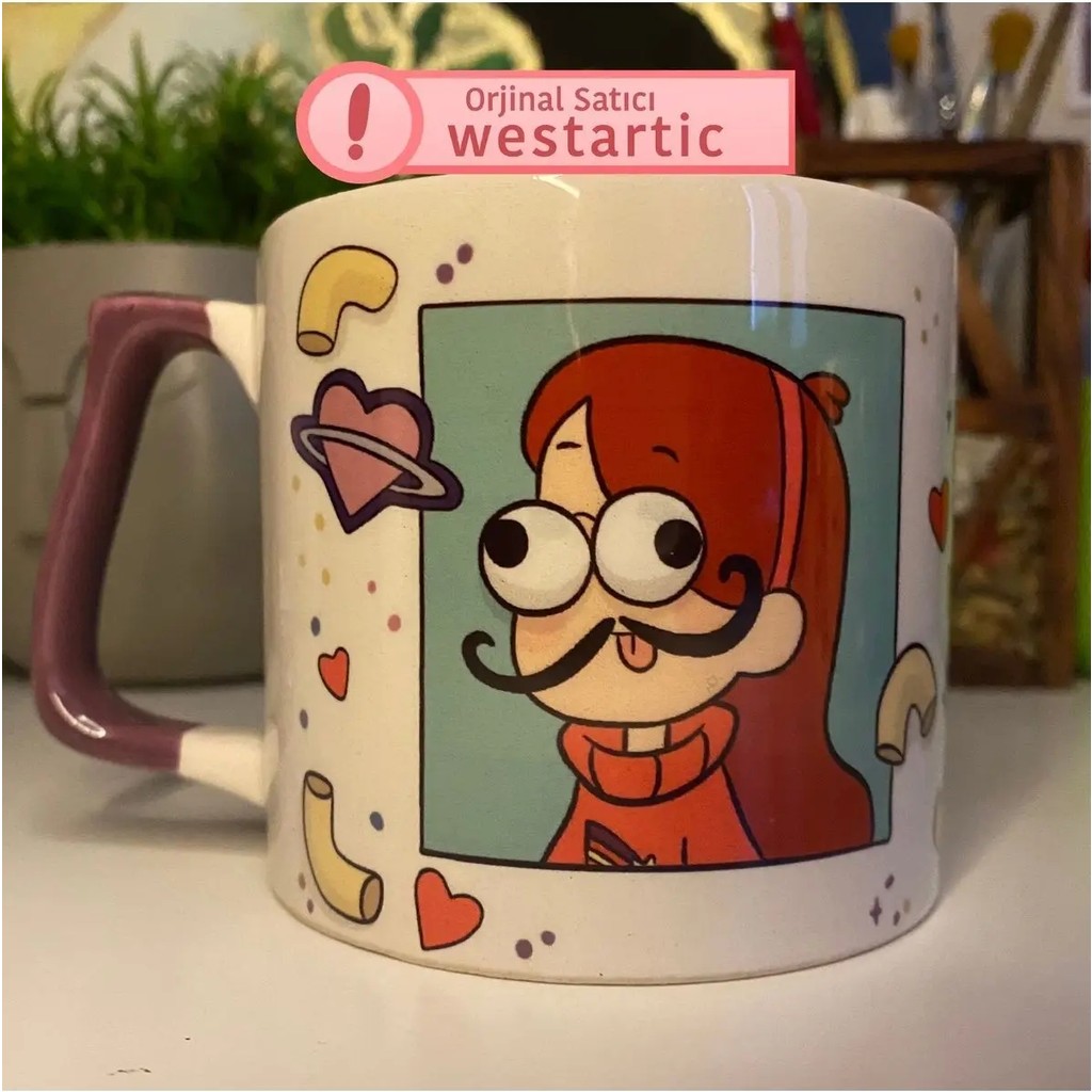 Mor Mürekkep Gravity Falls (Esrarengiz Kasaba) Mabel Kupa - Lila Fincan / Bardak / Kahve Takımı Fiyatı