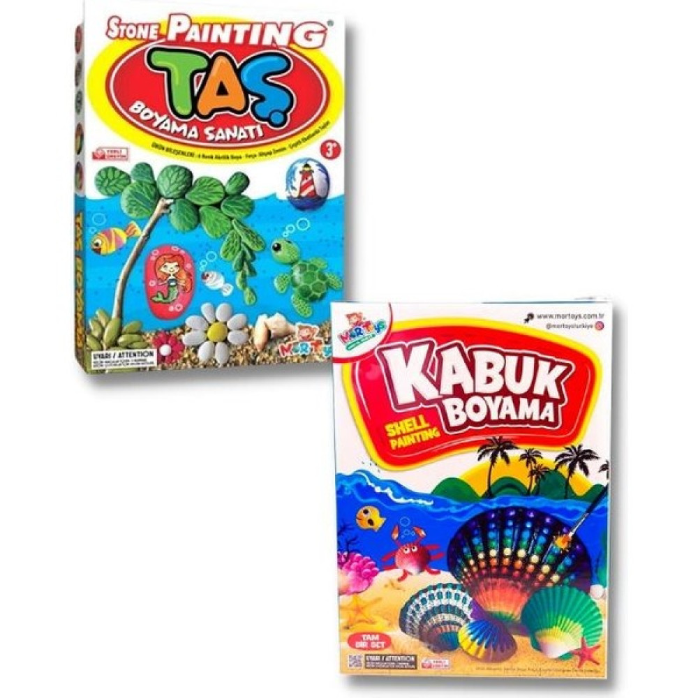 Mor Toys Taş Boyama Seti+Deniz Kabuğu Boyama Seti Sanatsal Malzemeler Fiyatı