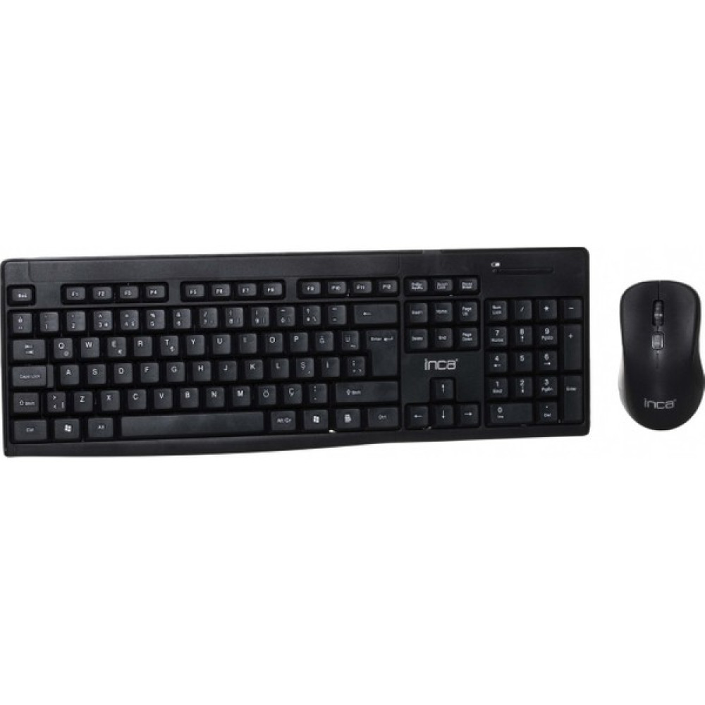 Moraksesuar Inca Klavye Mouse Seti Kablosuz Dayanıklı Soft Tasarım IWS-539T Siyah Oto Boyaları Fiyatı