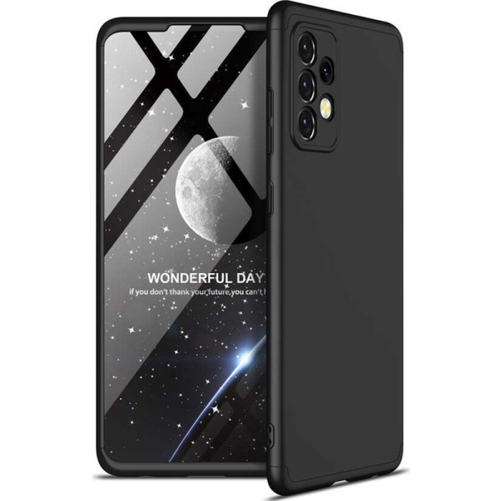 Moraksesuar Samsung Galaxy A72 Kılıf 360 Tam Koruma Zore Ays Kapak 3 Parça Slim Fit Siyah Cep Telefonu Kılıfı Fiyatı