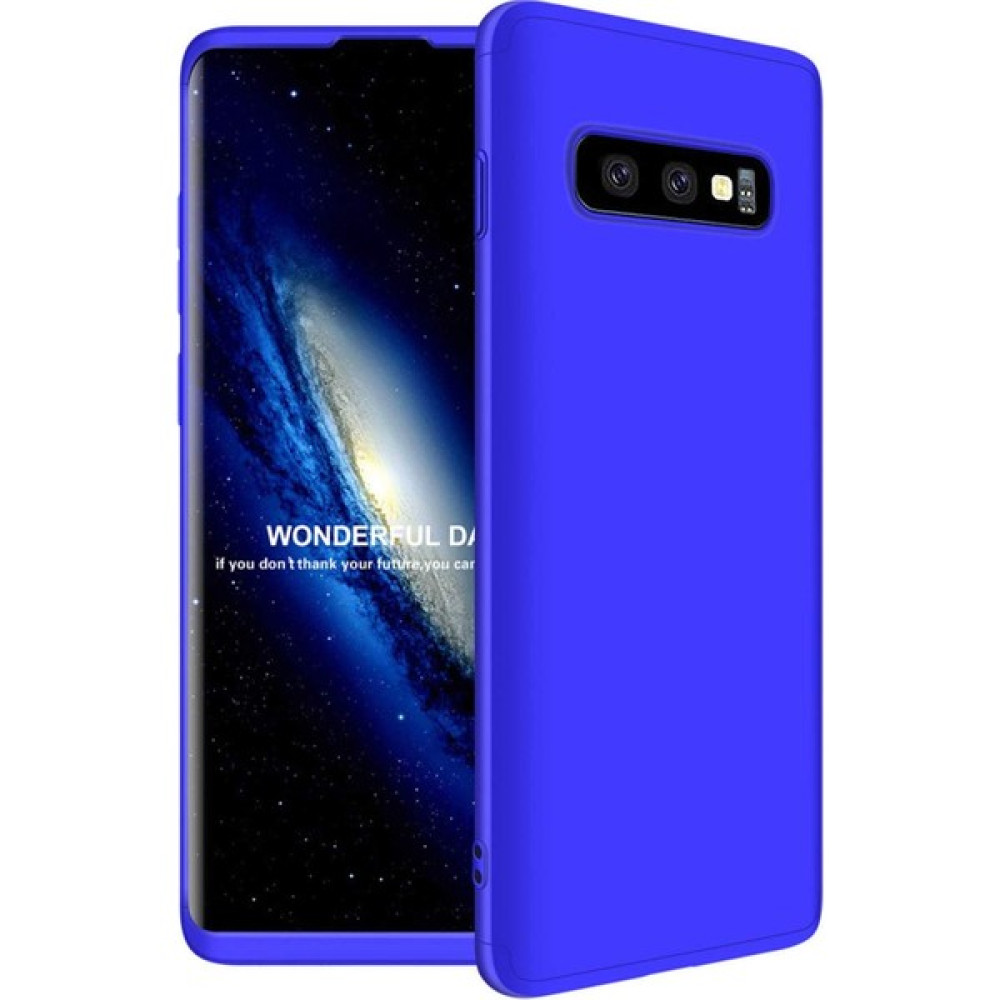 Moraksesuar Samsung Galaxy S10 Kılıf 360 Tam Koruma Ays Kapak 3 Parça Slim Fit Mavi Cep Telefonu Kılıfı Fiyatı