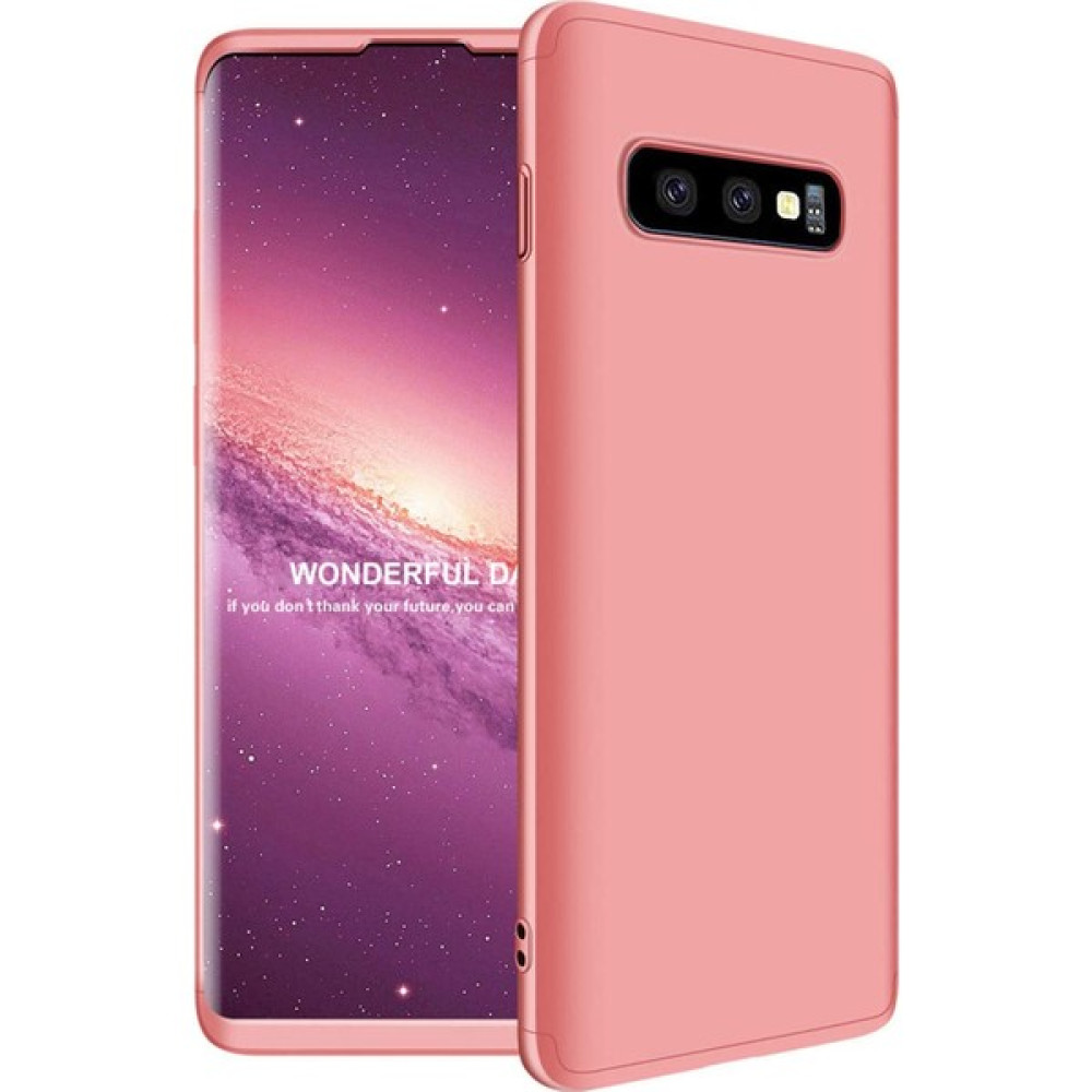 Moraksesuar Samsung Galaxy S10 Plus Kılıf 360 Tam Koruma Ays Kapak 3 Parça Slim Fit Rose Gold Cep Telefonu Kılıfı Fiyatı