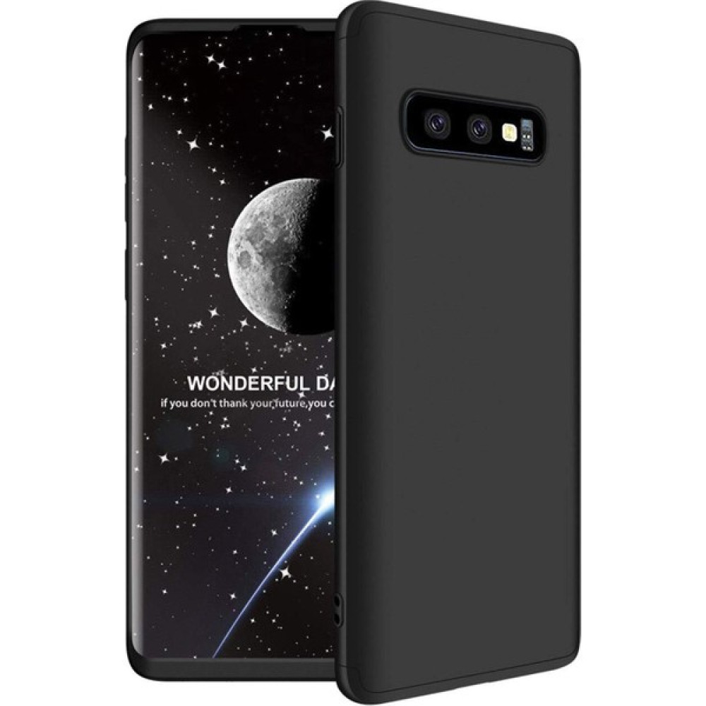 Moraksesuar Samsung Galaxy S10 Plus Kılıf 360 Tam Koruma Ays Kapak 3 Parça Slim Fit Siyah Cep Telefonu Kılıfı Fiyatı