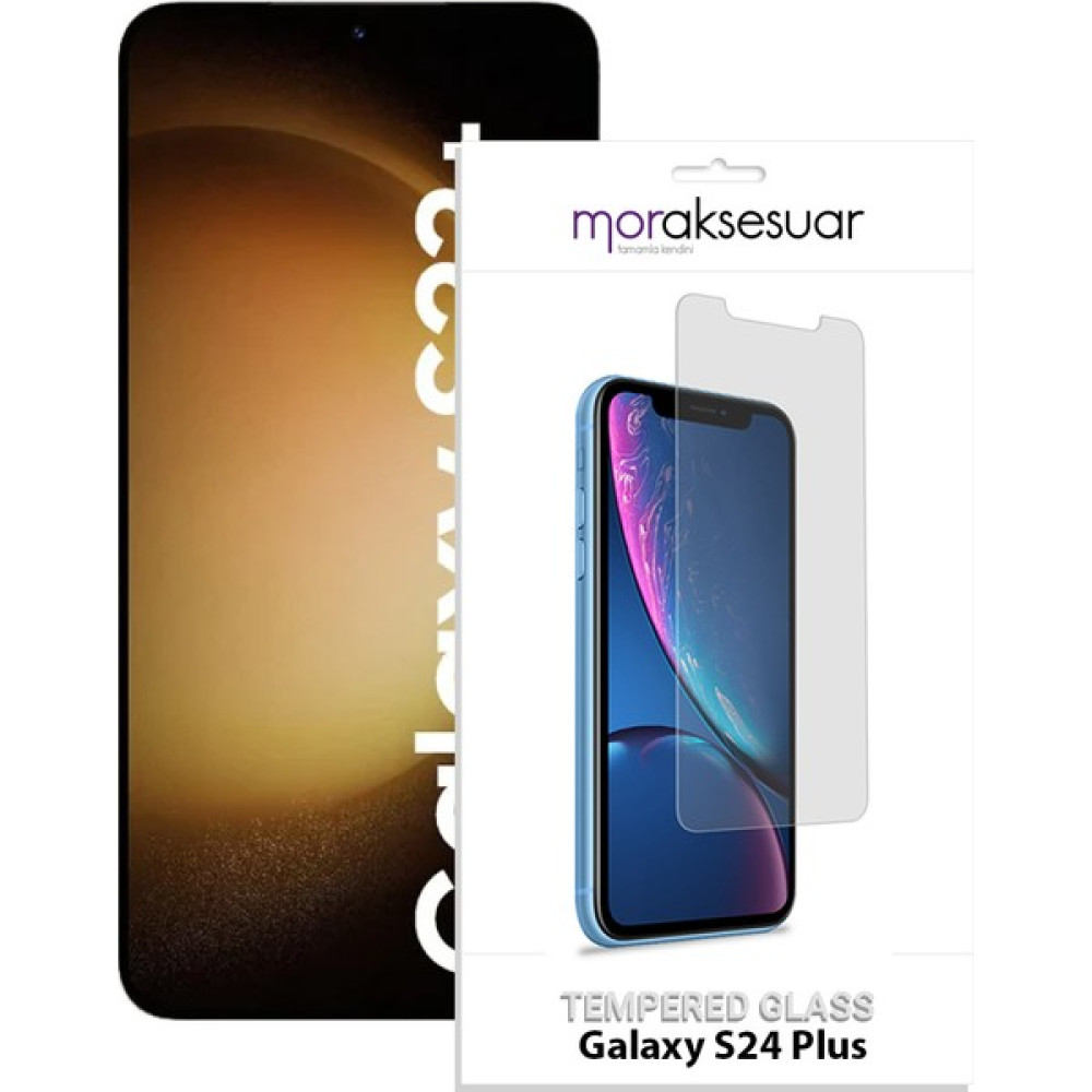 Moraksesuar Samsung Galaxy S24 Plus Temperli Kırılmaz Cam Ekran Koruyucu Sert Şeffaf Cep Telefonu Ekran Koruyucusu Fiyatı
