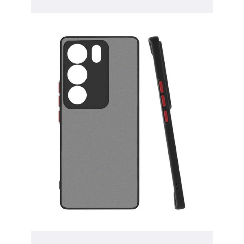 Moraksesuar Vivo V29 5g Kılıf Şeffaf Mat Kamera Köşe Korumalı Pürüzsüz Sert Siyah Cep Telefonu Kılıfı Fiyatı