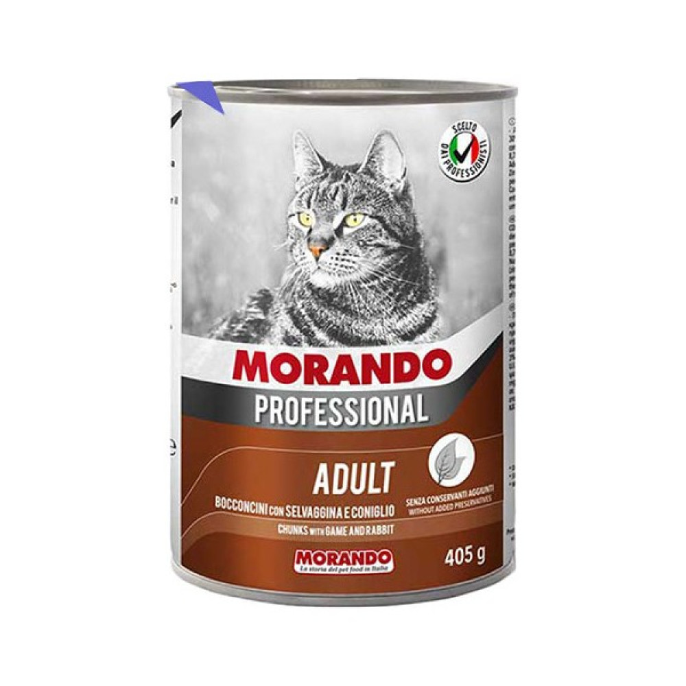 Morando Av Hayvanlı ve Tavşan Etli Yetişkin Kedi Konservesi 24x405gr (24lü) Evcil Hayvan Ürünleri Fiyatı