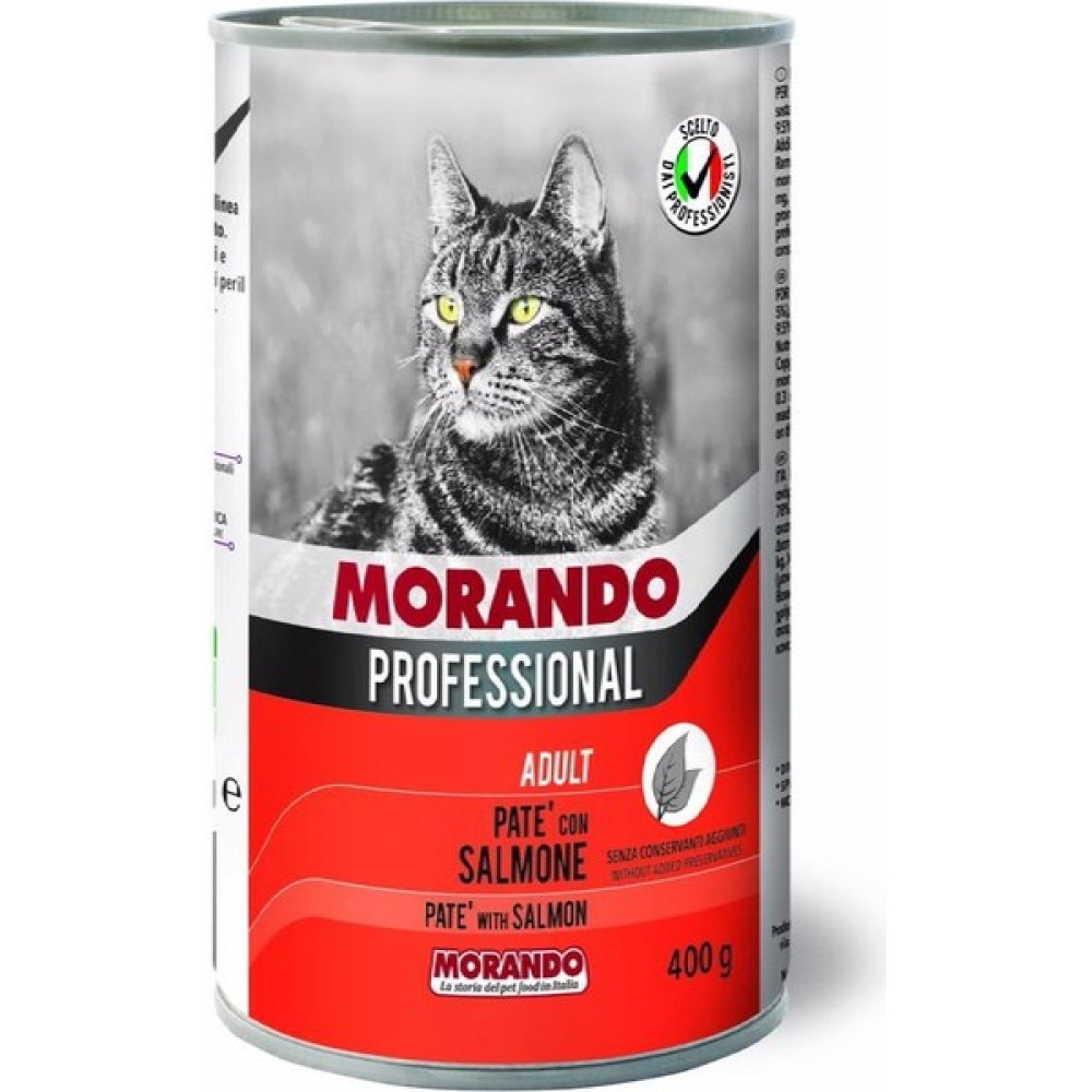 Morando Yetişkin Kedi Maması-Somonlu Pate 400 gr - Pate-Salmon-Adult Cat Evcil Hayvan Ürünleri Fiyatı