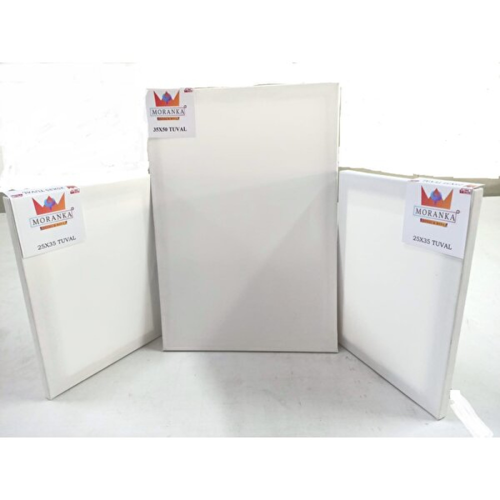 Moranka 2'li 25X35 1 Adet 35X50 Çift Astarlı Arkadan Zımbalı Tuval - 35 cm Tuval Fiyatı
