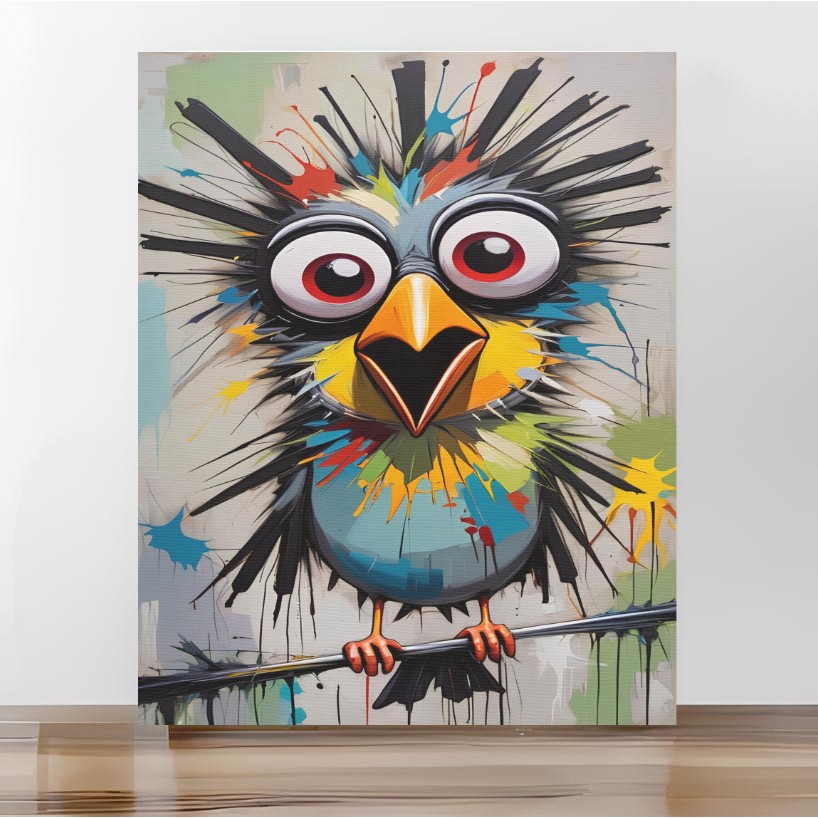 Moranka Sayılarla Boyama Tuval Seti Fırça Boya Dahil (Çıtalı) 40X50 Cm-Çılgın Kuş Diğer Fiyatı