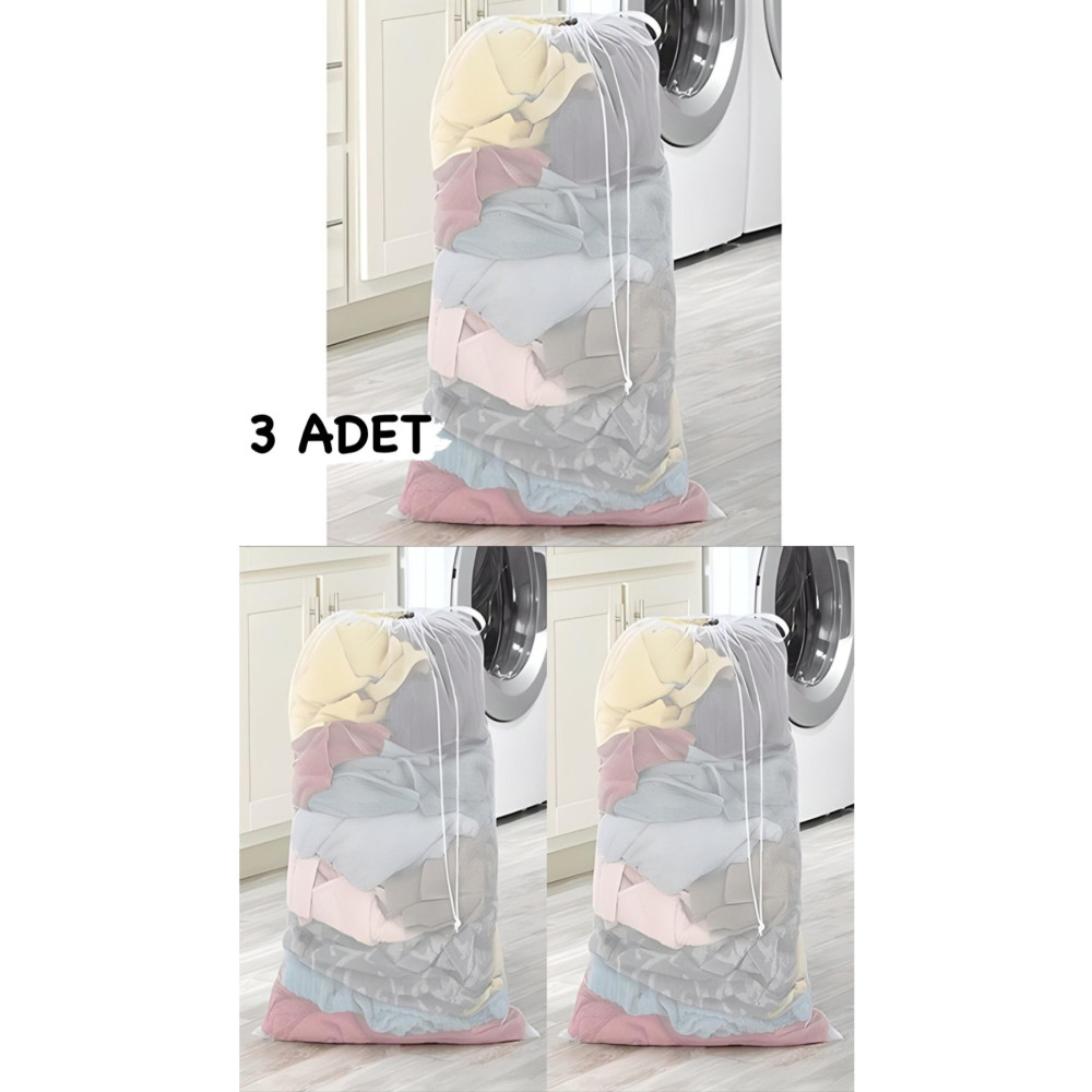 MorBebe 3 Adet Büyük 60x80 Perde Ve Çamaşır Yıkama Filesi Diğer Fiyatı
