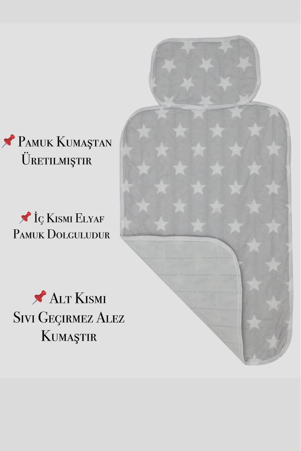 MorBebe Pratik Alt Değiştirme Matı Minderi Alt Değiştirme Pedi Bakım Örtüsü(Gri)" Bebek Alt Açma Örtüsü Fiyatı