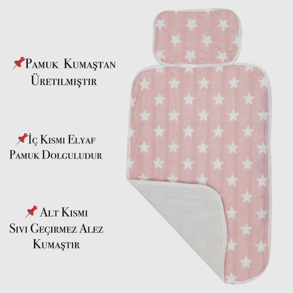 Morbebe Pratik Alt Değiştirme Matı Minderi Alt Değiştirme Pedi Bakım Örtüsü(Pembe)Yzr - Pembe Bebek Alt Açma Minderi Fiyatı
