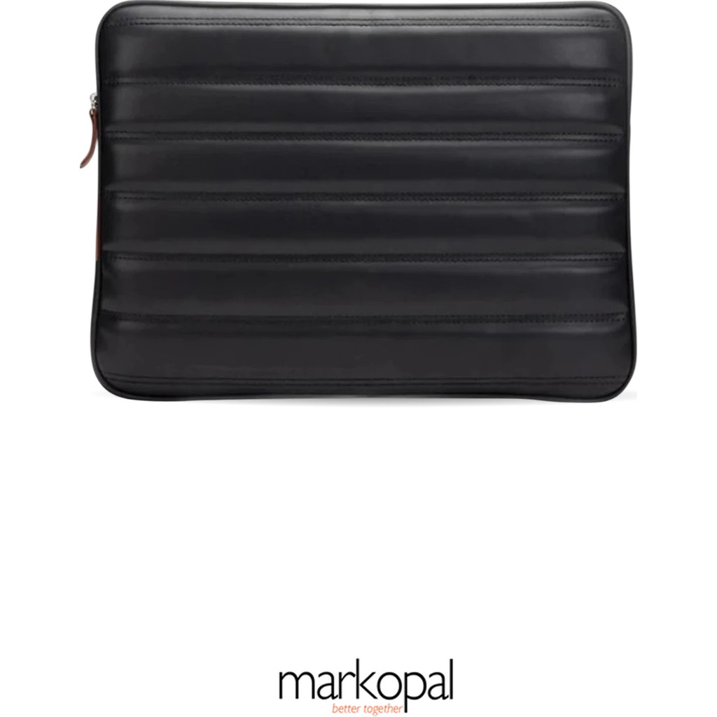 Morca Kılıf Notebook Çanta Tablet Kılıfı Laptop Kılıfı 11" ve 13"-14" ve 15"-16" Kapitone Deri - Siyah Çizgili Tablet Kılıfı Fiyatı