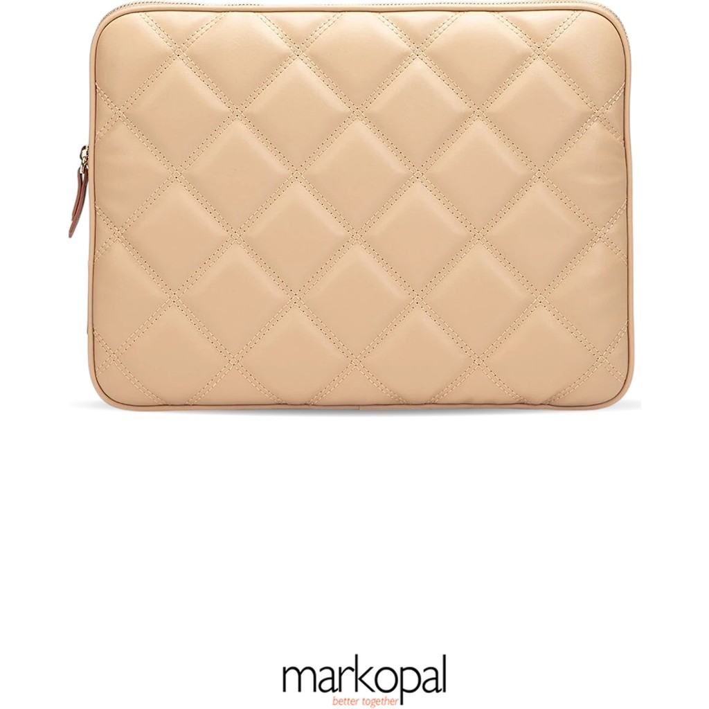 Morca Kılıf Notebook Çanta Tablet Kılıfı Laptop Kılıfı 11" ve 13"-14" ve 15"-16" Kapitone Deri - Vizon Tablet Kılıfı Fiyatı