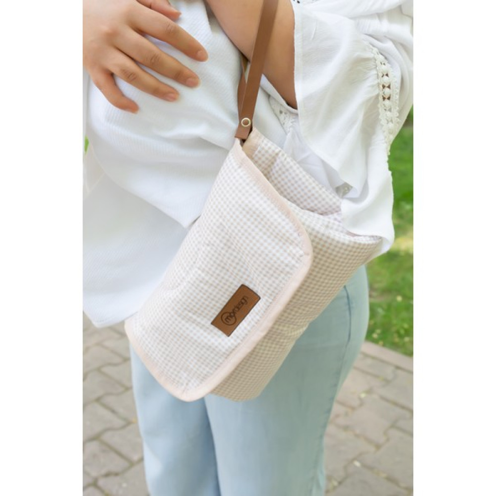 Mordesign Bebek Çanta Alt Açma Minderi, Alt Değiştirme Pedi, Taşınabilir Bakım Çantası, Clutch Seri - Kahverengi Bebek Alt Açma Minderi Fiyatı