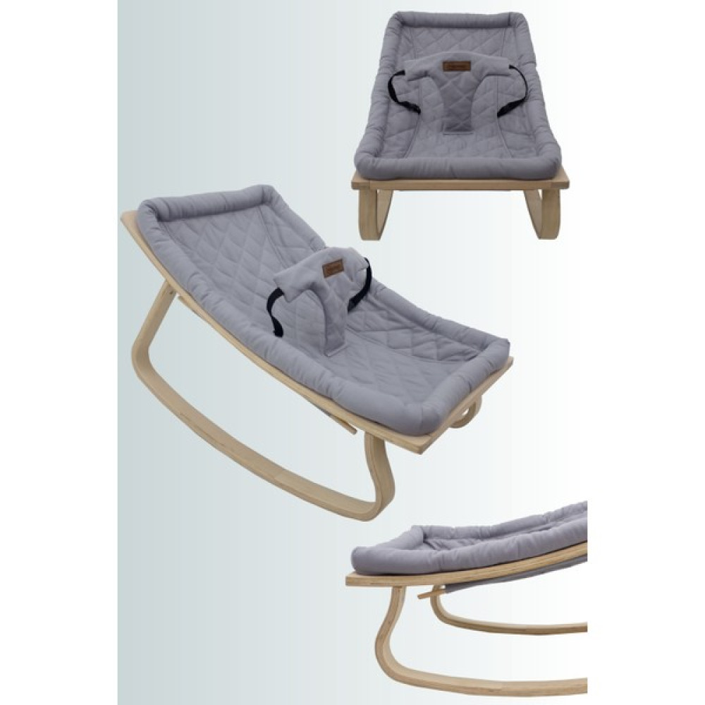 Mordesign Doğal Gürgen Ahşap Bebek Sallanır Beşik, Yenidoğan Ana Kucağı, Sallanan Puset, Naturel Seri, Gri Ana Kucağı ve Oto Koltuğu Fiyatı
