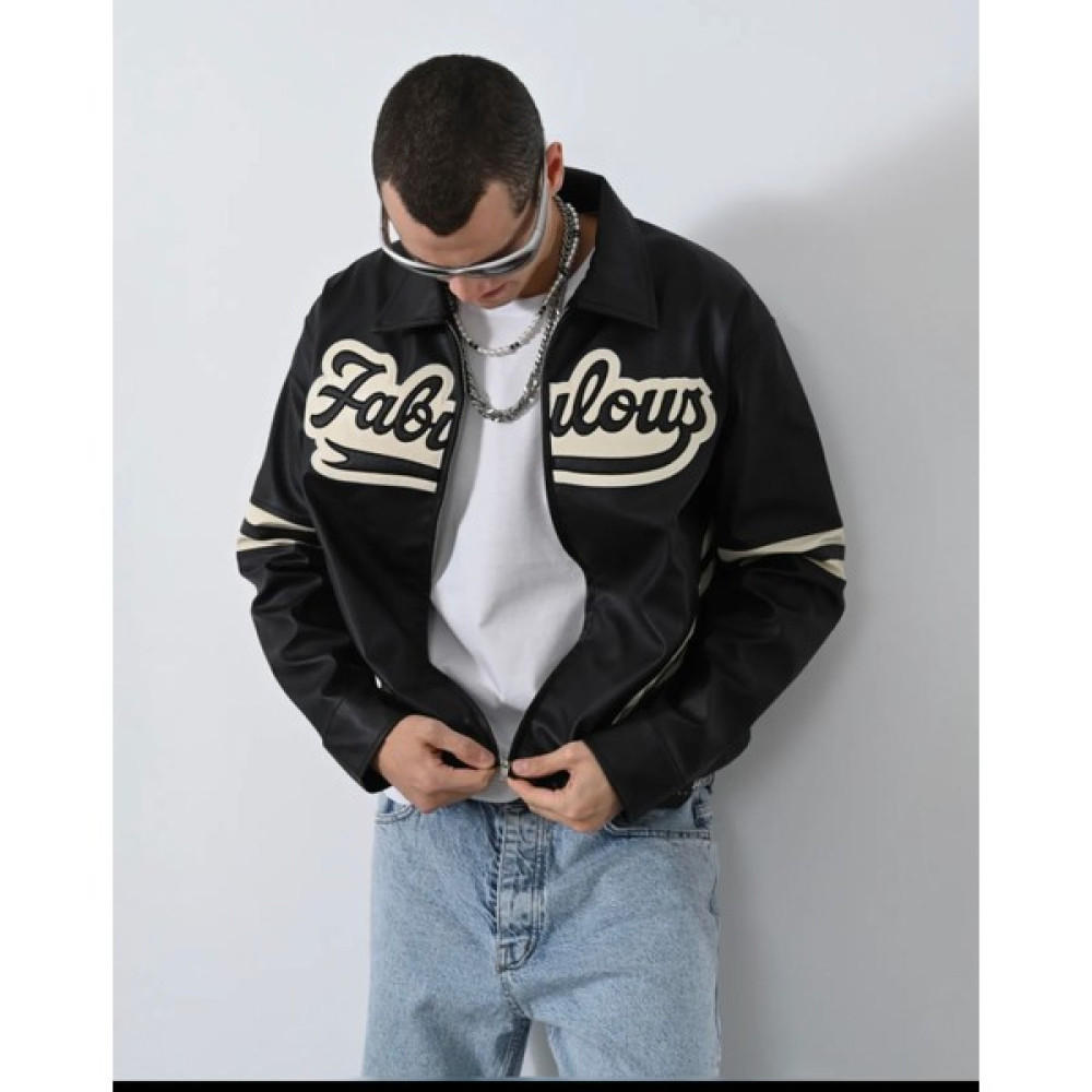 More Black Marrakesh Unisex Deri Motorcu Tarz Ceket Erkek Ceket Fiyatı