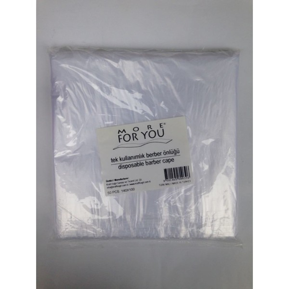 More For You Tek Kullanımlık Berber Önlüğü 50 Li More For You Kesim Penuarı Saç Kesme Makineleri Fiyatı