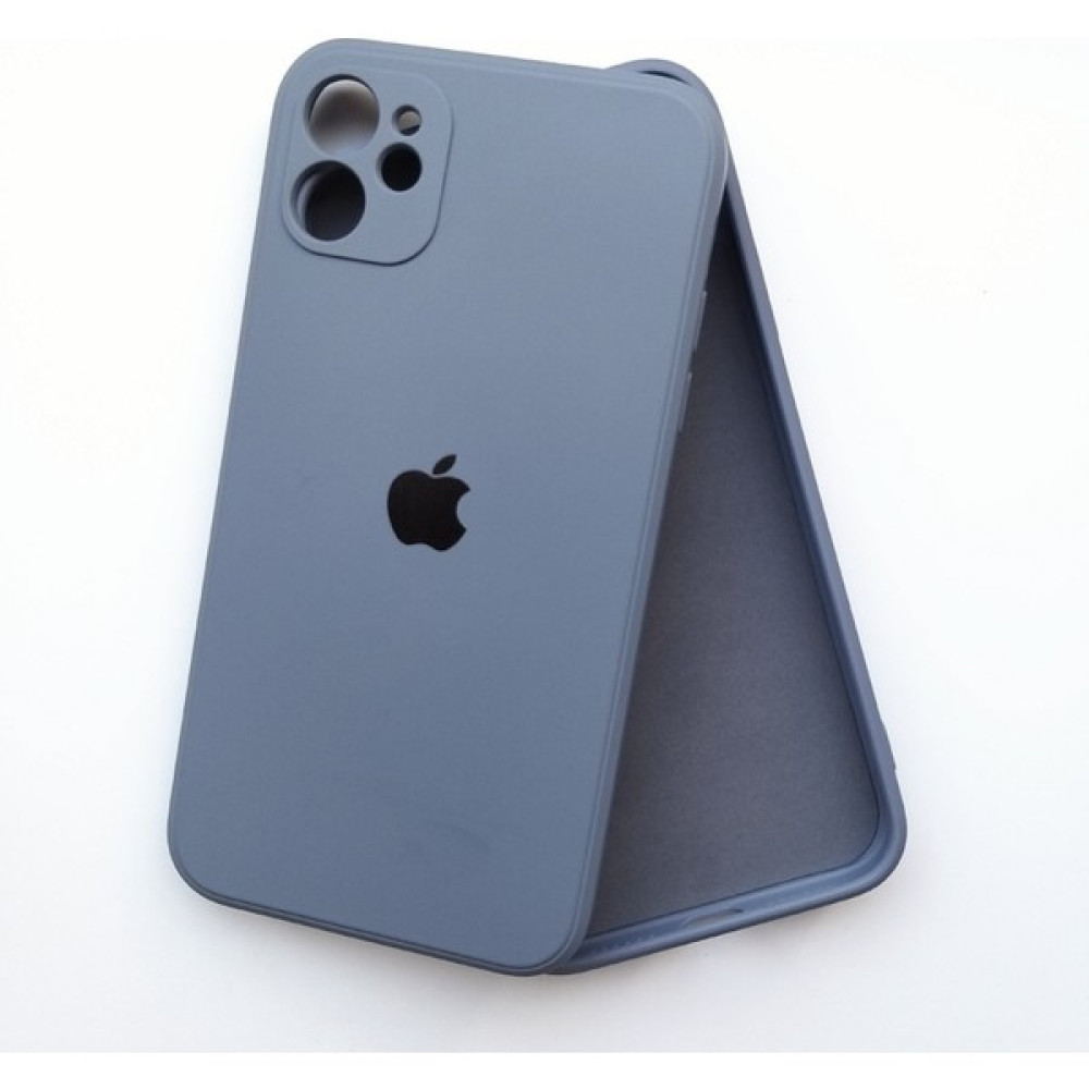 More Gsm iPhone 11 Uyumlu Köseli Kalıp 12 Görünümlü Lansman Içi Süet Silikon Kılıf - Jean Mavi Cep Telefonu Kılıfı Fiyatı