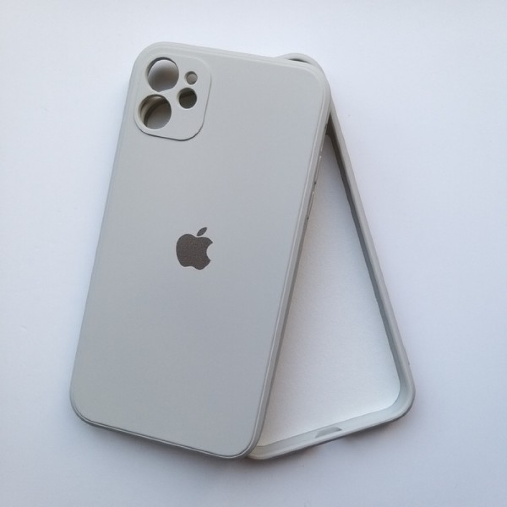 More Gsm iPhone 11 Uyumlu Köseli Kalıp 12 Görünümlü Lansman Içi Süet Silikon Kılıf - Krem Cep Telefonu Kılıfı Fiyatı