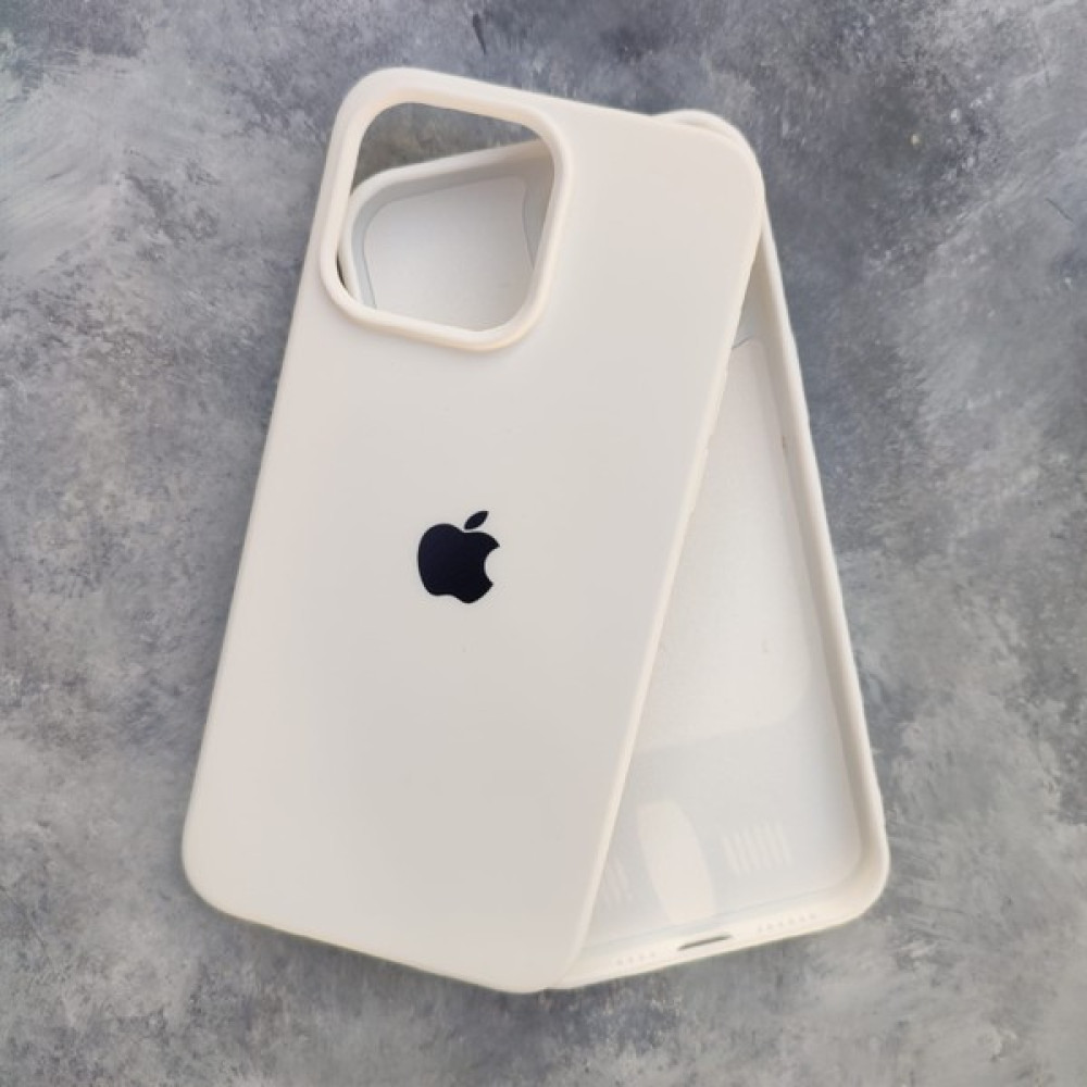 More Gsm iPhone 14 Pro Max (6.7) Uyumlu Lansman Içi Süet Silikon Kılıf - Beyaz Cep Telefonu Kılıfı Fiyatı
