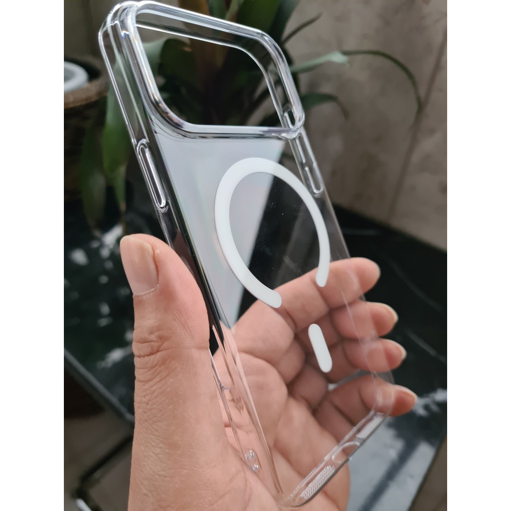 More Gsm iPhone 17 Promax Uyumlu Magsafe Sararmaz Sert Pc Kılıf | Ultra Ince Hafif | Kristal Şeffaf Mika Arka Kapak - iPhone 17 Pro Max Cep Telefonu Kılıfı Fiyatı