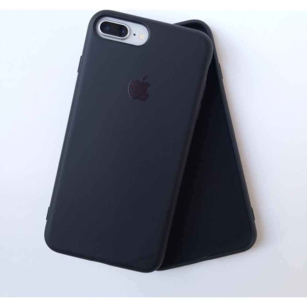 More Gsm iPhone 7 Plus / 8 Plus Uyumlu Lansman İçi Kadife Silikon Kılıf - Siyah - iPhone 8 Plus Cep Telefonu Kılıfı Fiyatı