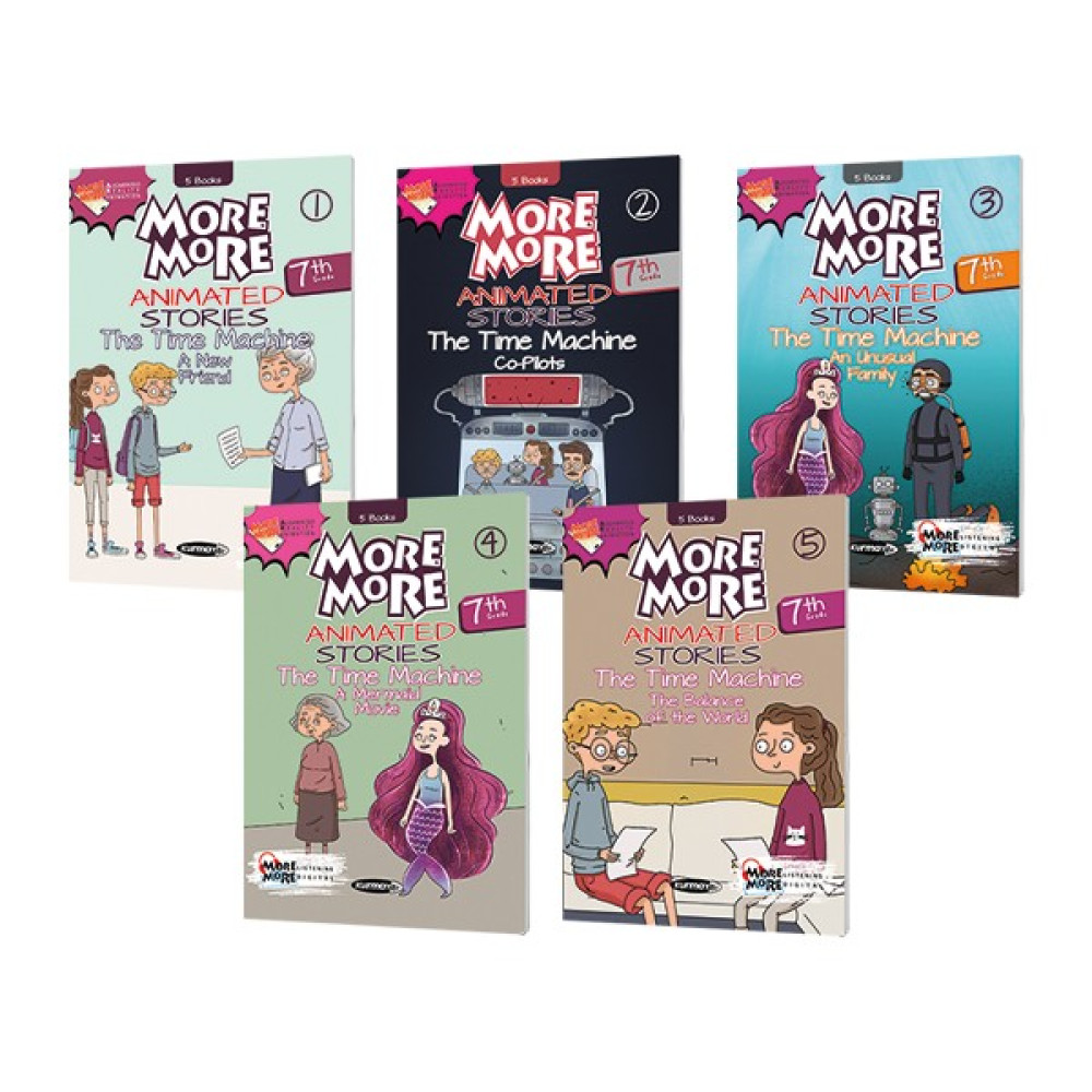 More & More More And More 7. Sınıf Ingilizce Hikaye Seti Anımated Storıes5 Kitap Yabancı Dil Kitapları Fiyatı