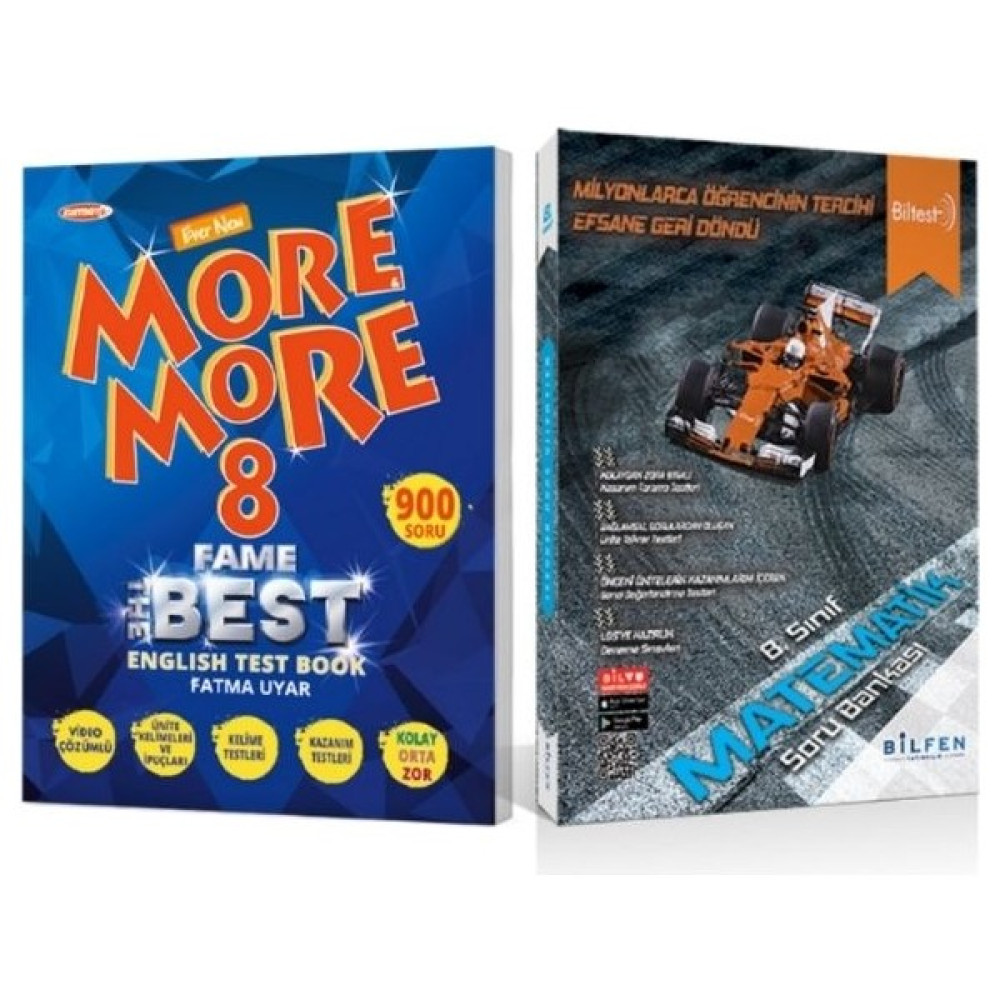 More & More More And More 8. Sınıf Fame Fenomen English Test Book + Biltest Soru Bankası Matematik Yabancı Dil Öğretici Kitaplar ve Eğitim Setleri Fiyatı